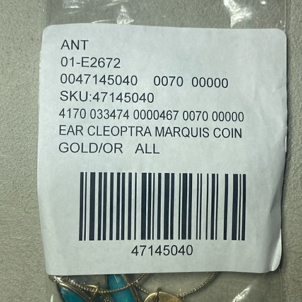 Anthropologie Melinda Charm Hoop Earrings - Picture 5 of 5